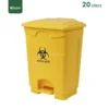 Yellow Plastic Waste Bin 20L gator Bins GC35Y
