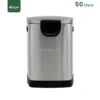 back side Rectangle Pedal Trash Bin Gator SS32-50