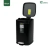 black open Steel Step Waste Bin Gator UAE SS93K-12