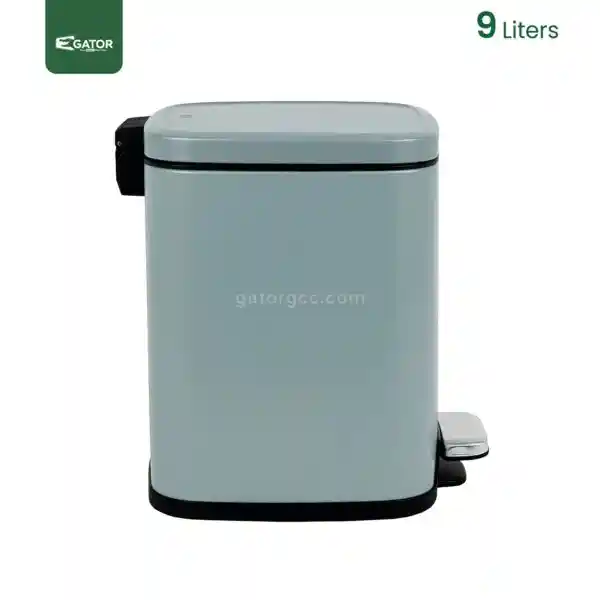 blue side view Steel Step Waste Bin Gator UAE SS93B-9