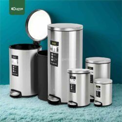 EKO Stainless Steel Fingerprint Resistant Pedal Bin