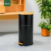live Bamboo Top Trash Can Gator SS25K