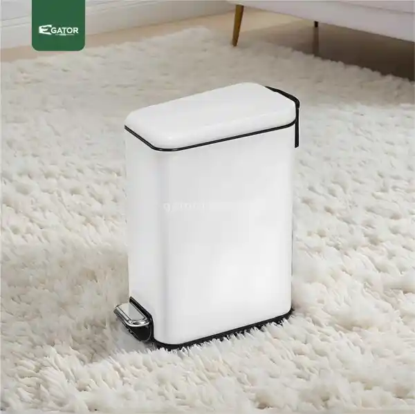 live Brushed Stainless Steel Waste Bin Gator SS48