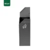 side view Rectangular Outdoor Garbage Bin Gator UAE RB27