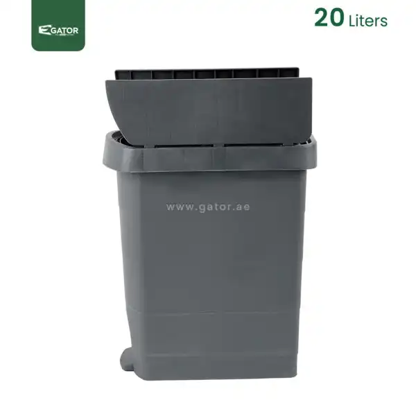 side view Slim Pedal Waste Bin Gator UAE GC09K