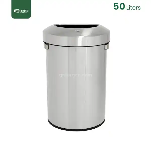 straight view Open Top Bin 50L Gator UAE SS83-50