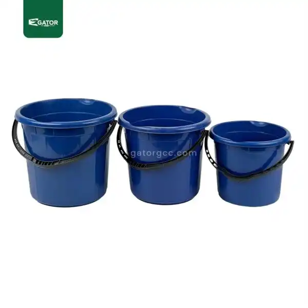 3 buckets Plastic Bucket With Handle Supplier Gator MB15