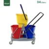 Cleaning Double Bucket Mop Trolley Gator UAE front BT05