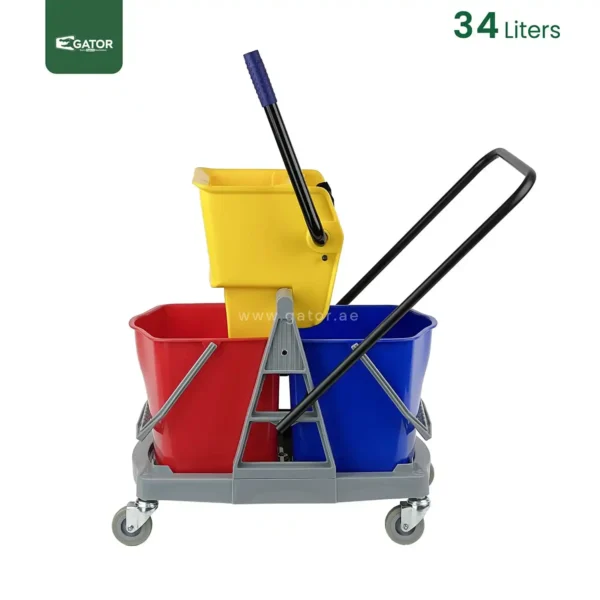Cleaning Double Bucket Mop Trolley Gator UAE front BT05
