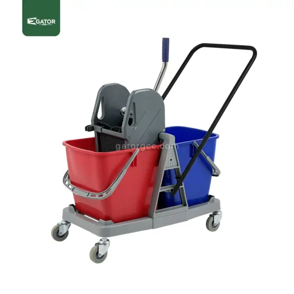 Double Bucket Cleaning Mop Trolley Gator BT11