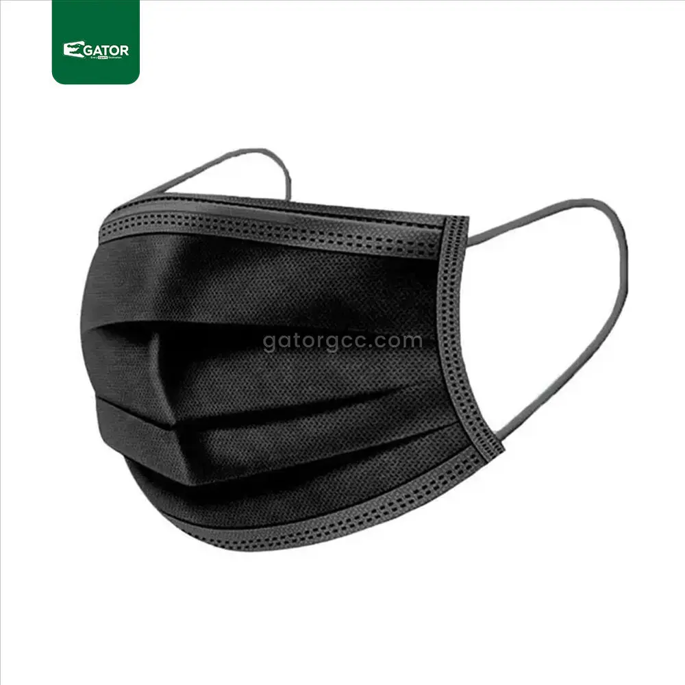 Face Mask 3 Ply Black Color