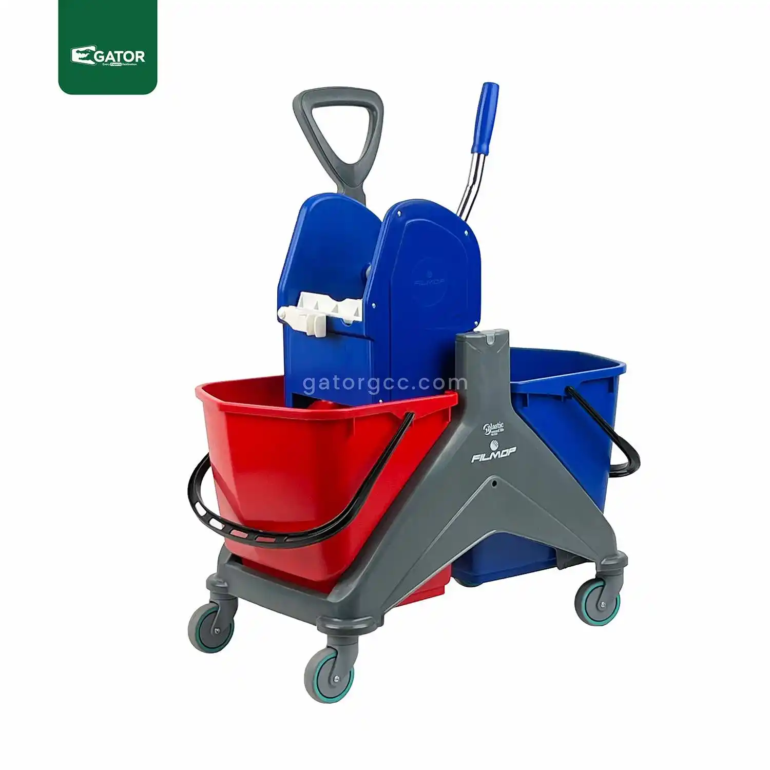 Filmop 50L Double Bucket Mop Trolley Gator BT17
