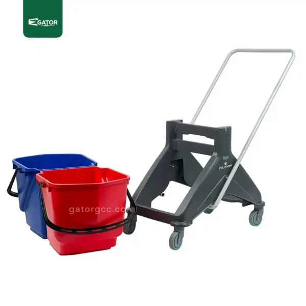 Filmop Cleaning Mop Trolley Double Bucket Gator 1 BT23