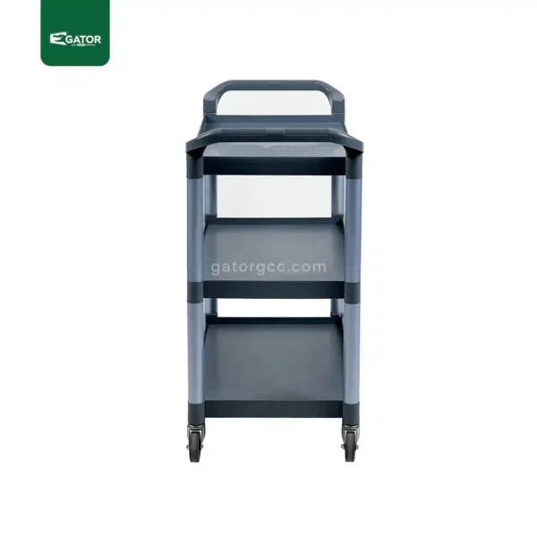 Gray Plastic Service Trolley front view Gator ST11