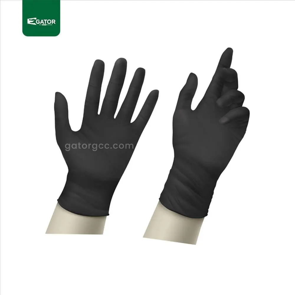 Gloves 1 x 100 Pcs Vinly Free Powder black S - XL