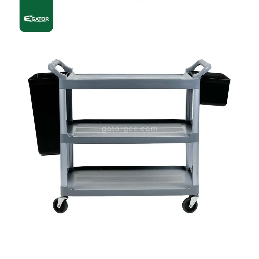 Heavy Duty Utility Cart with Side Bins 2 Gator ST07