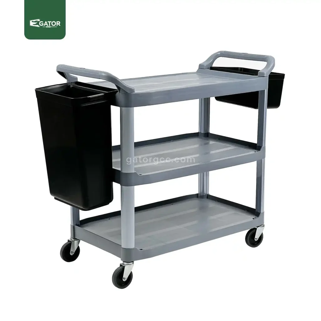 Heavy Duty Utility Cart with Side Bins 3 Gator ST07