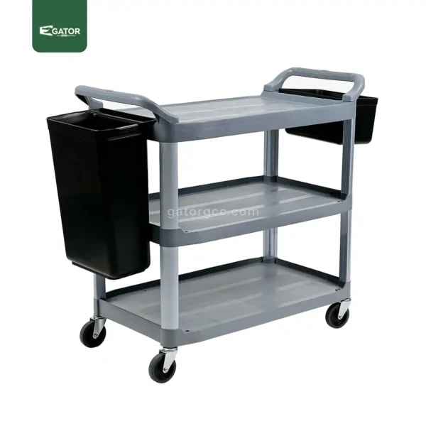 Heavy Duty Utility Cart with Side Bins 3 Gator ST07