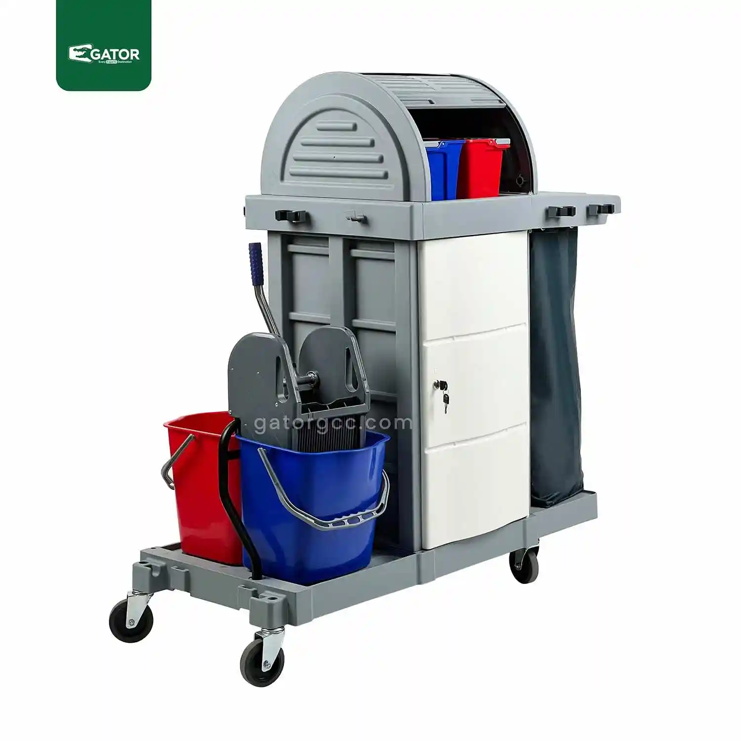 Janitorial Cart Multifunction Trolley Gator UAE ST55