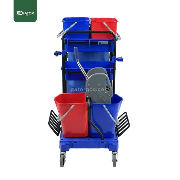 Janitorial Cart With Wringer filmop front gator ST10