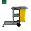 Janitorial Multipurpose Service Trolley Gator Grey side UAE ST06A