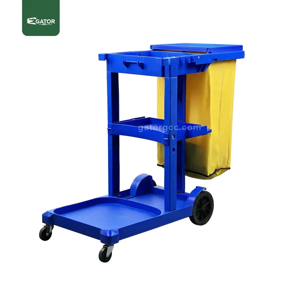 Janitorial Multipurpose Service Trolley Gator UAE Blue ST06B