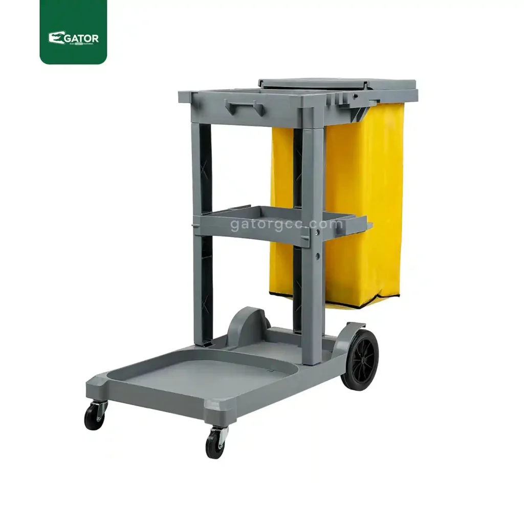 Janitorial Multipurpose Service Trolley Gator UAE Grey ST06A