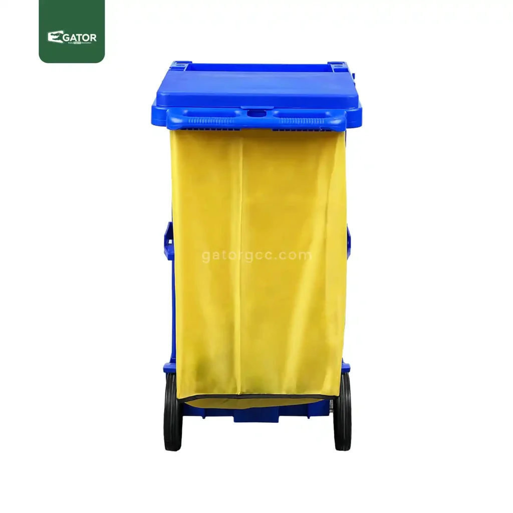 Janitorial Multipurpose Service Trolley Gator blue back UAE ST06B