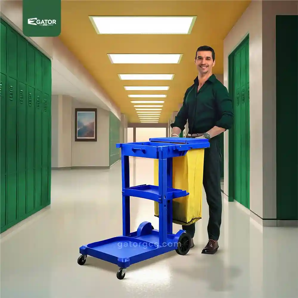 Janitorial Multipurpose Service Trolley Gator live UAE ST06