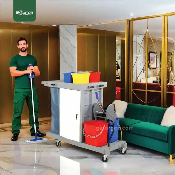Janitorial Service Cart Multifunction Trolley live Gator ST52
