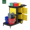 Janitorial Service Cart Multifunctional Cleaning Trolley opened Gator UAE ST59K