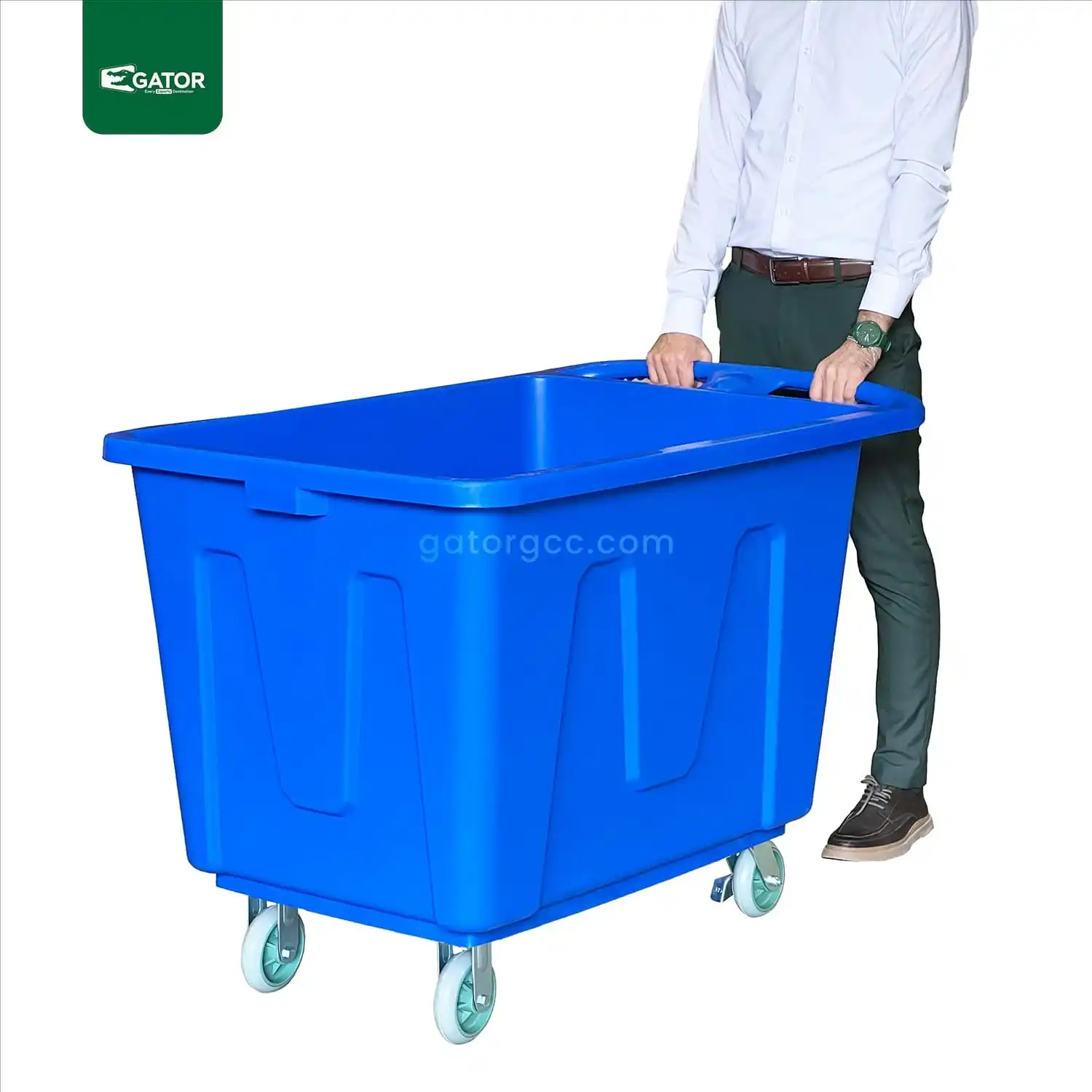 Large Plastic Laundry Cart Gator UAE ST57