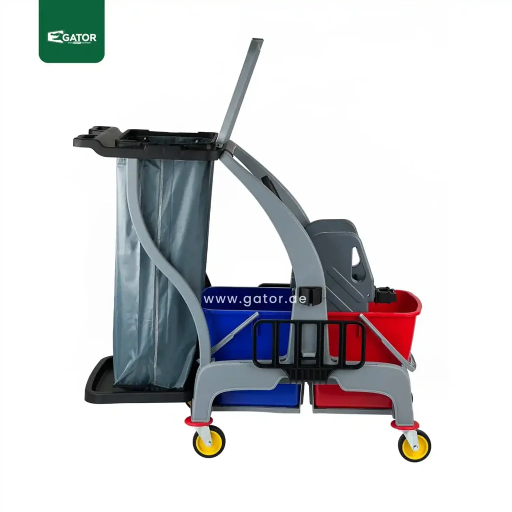 Multifunction Janitor Trolly Jr Size side view Gator ST50