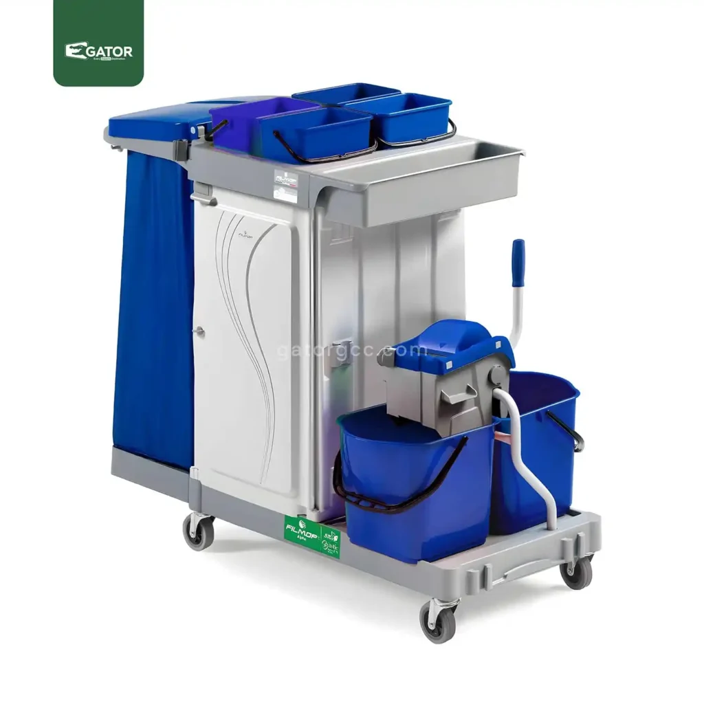 Multifunction Janitorial Trolley Cleaning Cart blue Gator ST29