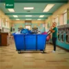 Plastic Laundry Trolley live gator ST17