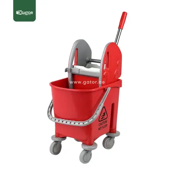Red Single Mop Bucket Trolley 22L BT30