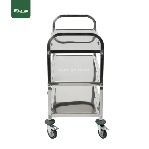 Stainless Steel Service Trolley front view Gator ST13