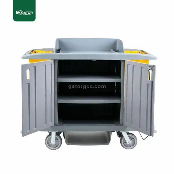 Trolley Professional Housekeeping Cart opened Gator ST02