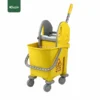 Yellow Single Mop Bucket Trolley 22L BT30