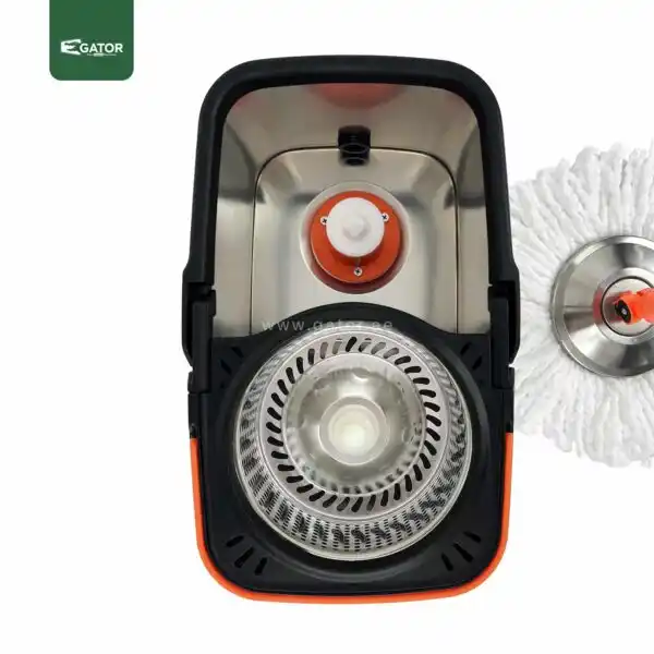 details Stainless Steel Spin Mop Bucket Supplier Gator MB28