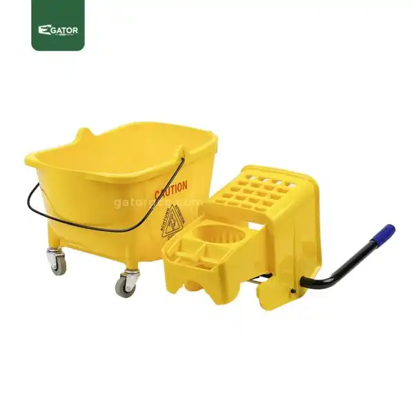 separate Yellow Single Bucket Mop Trolley 24L Gator BT14
