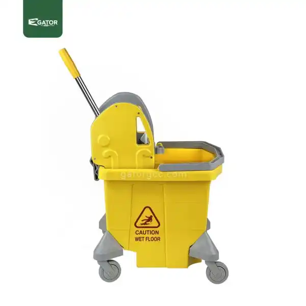 side view Single Mop Bucket Trolley 28L BT31