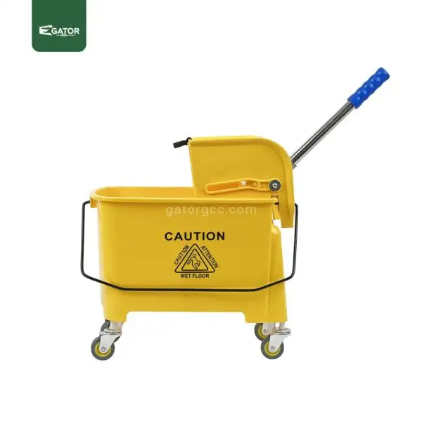 side view Yellow Mini Wringer Cleaning 20L BT02