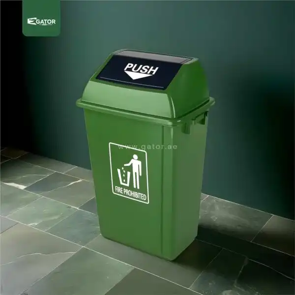 Green Square Plastic Waste Bin Gator uae GC15G