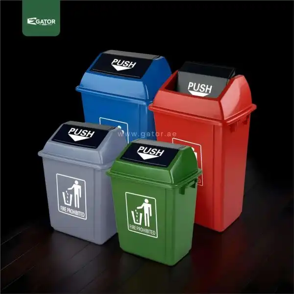 Group Square Plastic Waste Bin Gator uae GC15