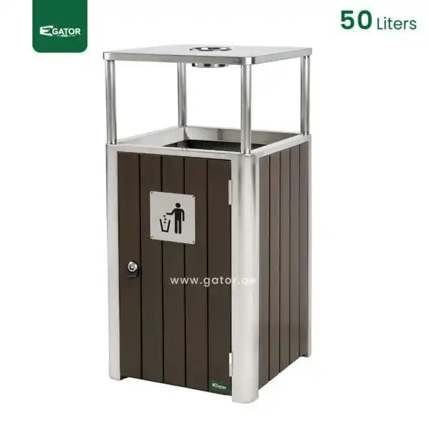 Stainless Steel Ashtray Bin Gator UAE RB36-50
