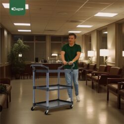 Plastic Service Trolley  GRAY