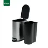 Open Stainless Steel Pedal Trash Bin Gator SS09