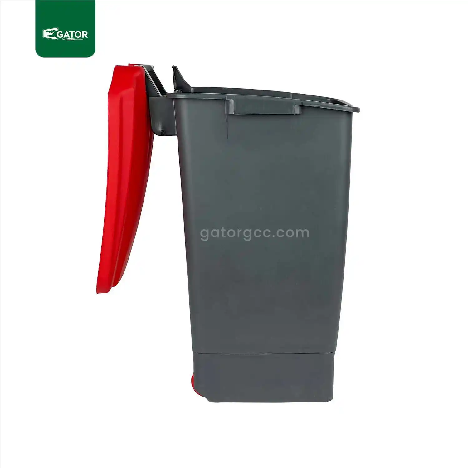 Opened 70L Pedal Trash Bin Gator GC58