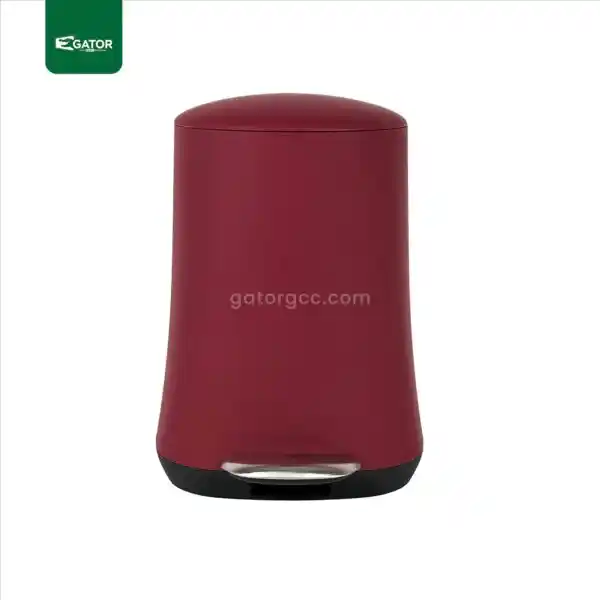Red Straight 5L Pedal Waste Bin Gator UAE SS12R